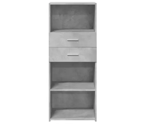 Kõrge Kapp, Betoonhall, 50X42,5X124 cm Tehispuit