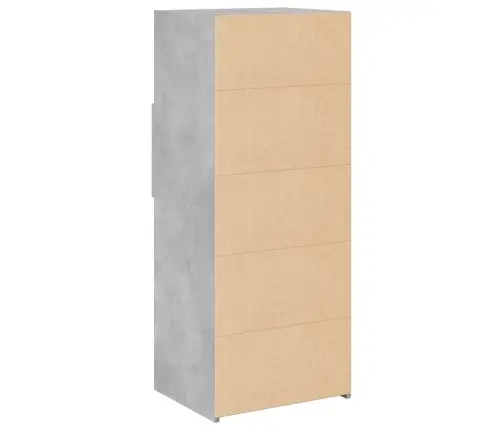 Kõrge Kapp, Betoonhall, 50X42,5X124 cm Tehispuit