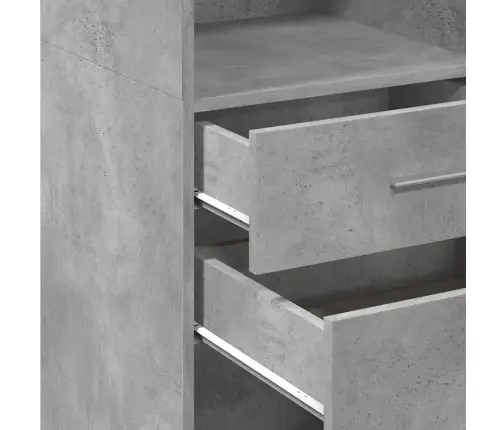 Kõrge Kapp, Betoonhall, 50X42,5X124 cm Tehispuit