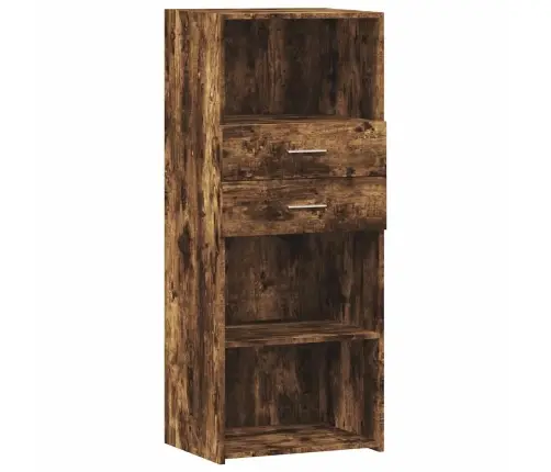 Komoda, Dūminio Ąžuolo Spalvos, 50X42,5X124cm Apdirbta Mediena