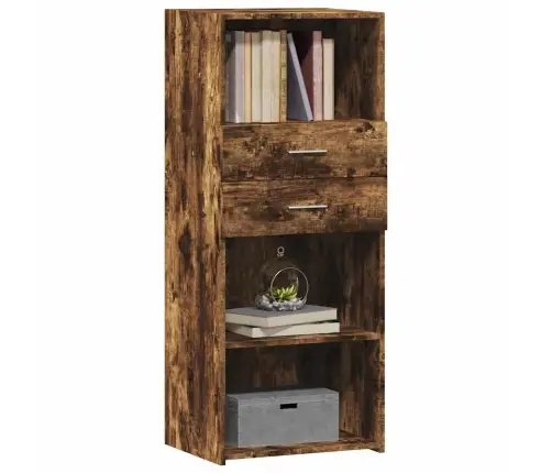 Komoda, Dūminio Ąžuolo Spalvos, 50X42,5X124cm Apdirbta Mediena