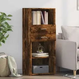 Augstais Skapītis, Koka Krāsa, 50X42,5X124Cm, Inženierijas Koks Vidaxl