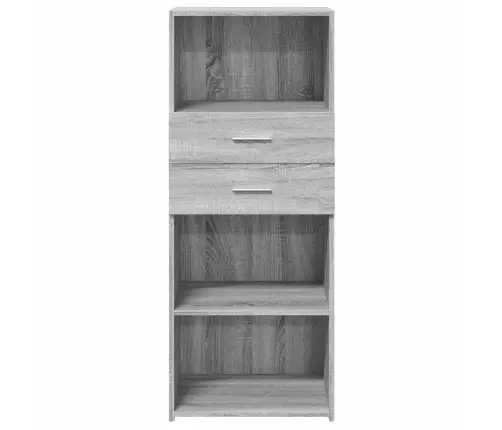 Kõrge Kapp, Hall Sonoma Tamm, 50X42,5X124 cm Tehispuit