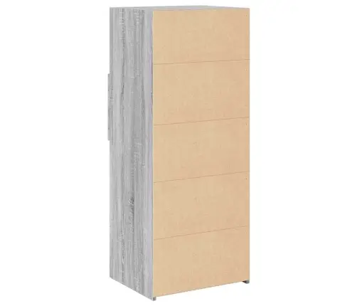 Kõrge Kapp, Hall Sonoma Tamm, 50X42,5X124 cm Tehispuit