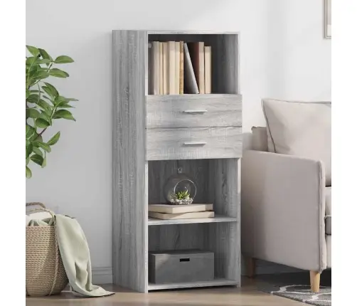 Kõrge Kapp, Hall Sonoma Tamm, 50X42,5X124 cm Tehispuit