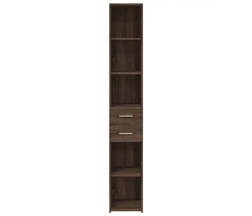 Komoda, Rudos Ąžuolo Spalvos, 30X42,5X185cm Apdirbta Mediena