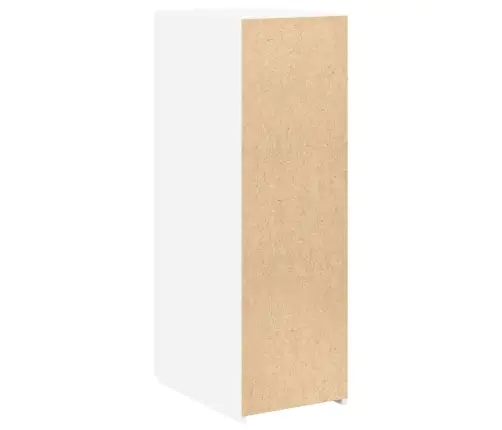 Kumode, Balta, 30X42,5X93 Cm, Inženierijas Koks Vidaxl