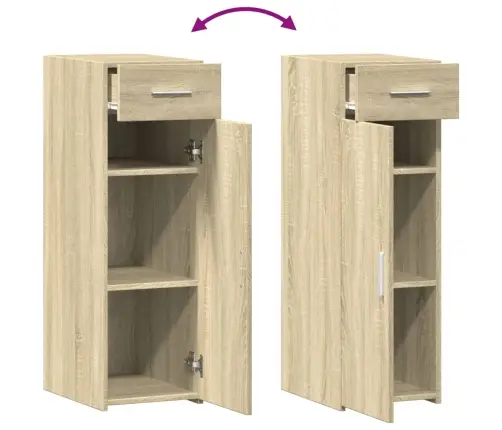 Puhvetkapp, Sonoma Tamm, 30X42,5X93 cm Tehispuit