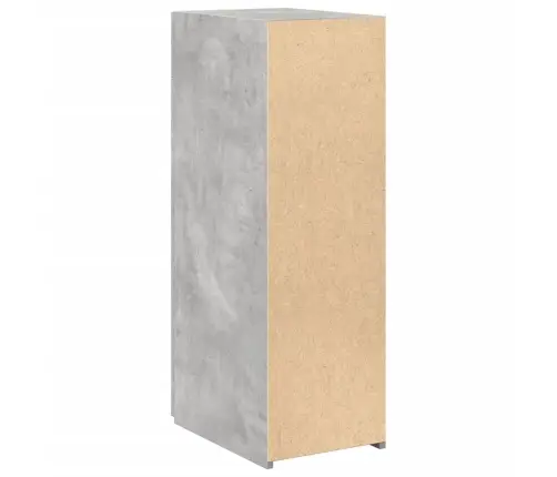 Kumode, Betona Pelēks, 30X42,5X93 Cm, Inženierijas Koks Vidaxl