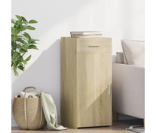 Kumode, Ozolkoka Krāsā, 40X42,5X93 Cm, Inženierijas Koks Vidaxl