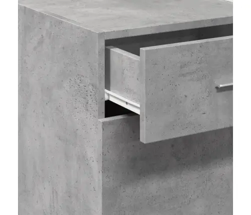 Plaukts, Betona Pelēks, 40X42,5X93 Cm, Inženierijas Koks Vidaxl