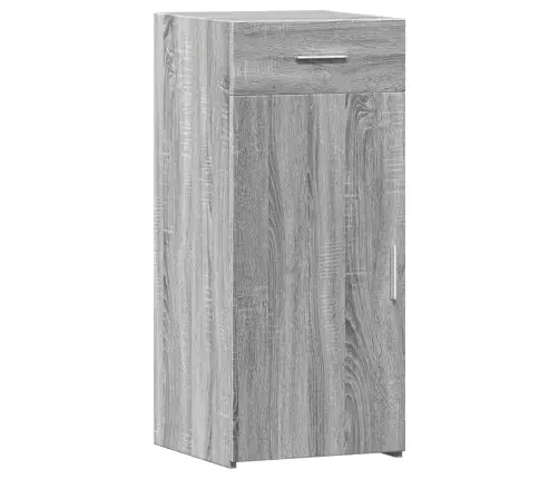Kumode, Pelēka Ozolkoka, 40X42,5X93 Cm, Inženierijas Koks Vidaxl