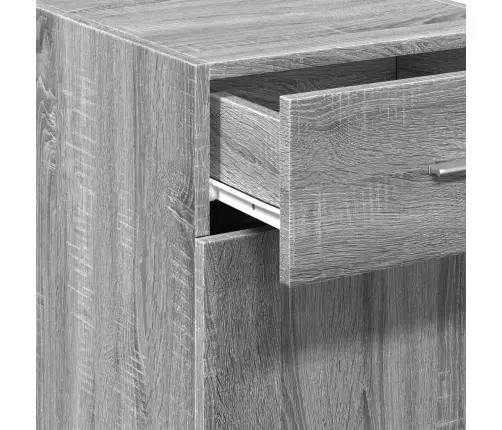 Kumode, Pelēka Ozolkoka, 40X42,5X93 Cm, Inženierijas Koks Vidaxl