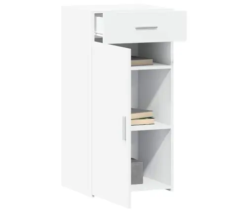 Kumode, Balta, 45X42,5X93 Cm, Inženierijas Koks Vidaxl