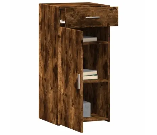 Šoninė Spintelė, Dūminio Ąžuolo, 45X42,5X93cm Apdirbta Mediena Šoninė Spintelė, Dūminio Ąžuolo, 45X42,5X93cm Apdirbta Mediena