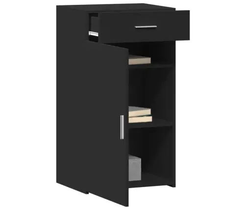 Plaukts, Melns, 50X42,5X93Cm, Inženierijas Koks Vidaxl