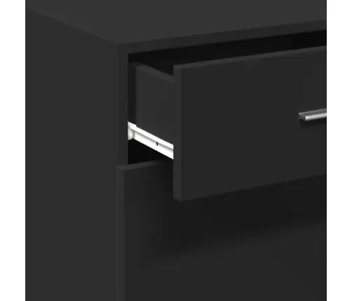 Plaukts, Melns, 50X42,5X93Cm, Inženierijas Koks Vidaxl