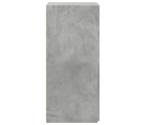 Plaukts, Betona Pelēks, 50X42,5X93 Cm, Inženierijas Koks Vidaxl