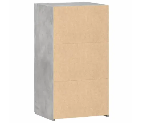 Plaukts, Betona Pelēks, 50X42,5X93 Cm, Inženierijas Koks Vidaxl