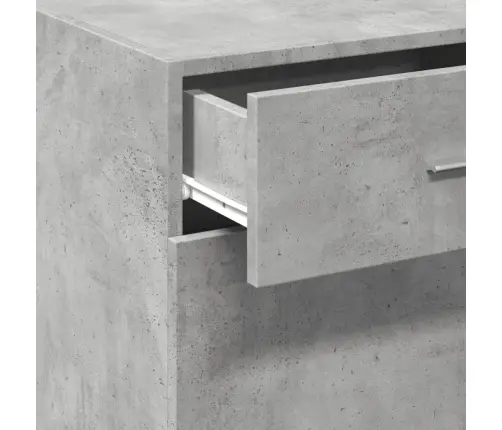 Plaukts, Betona Pelēks, 50X42,5X93 Cm, Inženierijas Koks Vidaxl