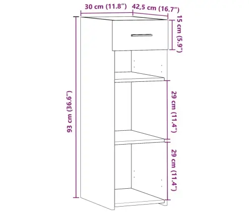 Plaukts, Ozolkoka Krāsā, 30X42,5X93 Cm, Inženierijas Koks Vidaxl Plaukts, Ozolkoka Krāsā, 30X42,5X93 Cm, Inženierijas Koks Vidaxl