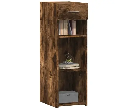 Šoninė Spintelė, Dūminio Ąžuolo, 30X42,5X93cm Apdirbta Mediena