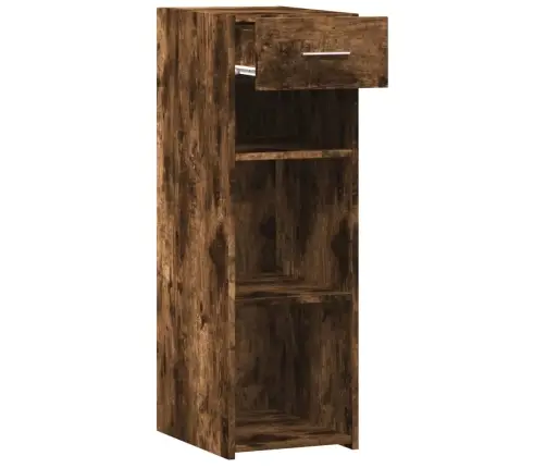 Šoninė Spintelė, Dūminio Ąžuolo, 30X42,5X93cm Apdirbta Mediena