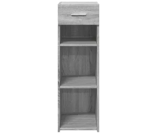 Kumode, Pelēka Ozolkoka, 30X42,5X93 Cm, Inženierijas Koks Vidaxl