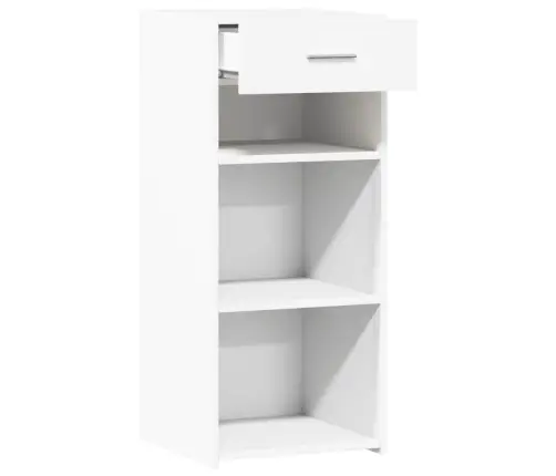 Kumode, Balta, 40X42,5X93 Cm, Inženierijas Koks Vidaxl