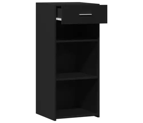 Kumode, Melna, 40X42,5X93 Cm, Inženierijas Koks, Melns Vidaxl