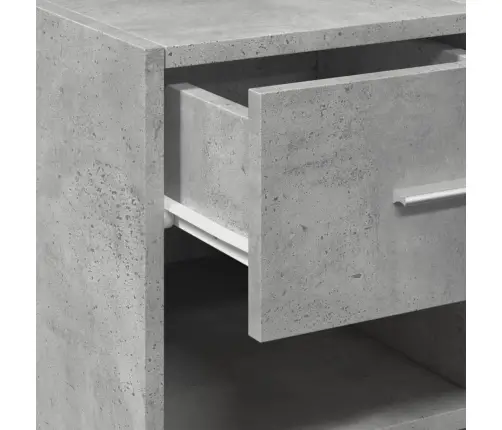 Plaukts, Betona Pelēks, 40X42,5X93 Cm, Inženierijas Koks Vidaxl