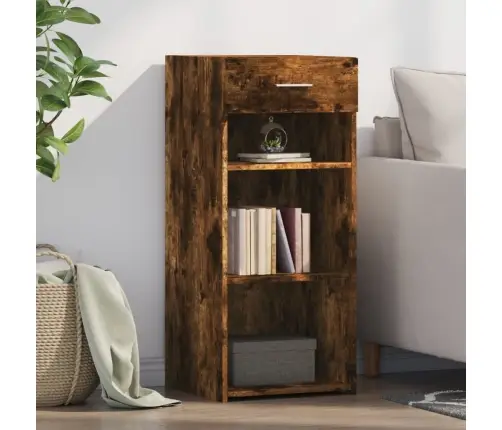 Šoninė Spintelė, Dūminio Ąžuolo, 40X42,5X93cm Apdirbta Mediena