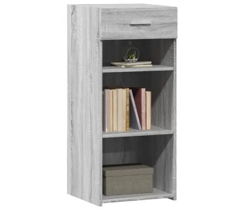 Kumode, Pelēka Ozolkoka, 40X42,5X93 Cm, Inženierijas Koks Vidaxl