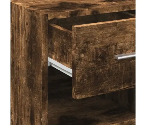 Šoninė Spintelė, Dūminio Ąžuolo, 45X42,5X93cm Apdirbta Mediena