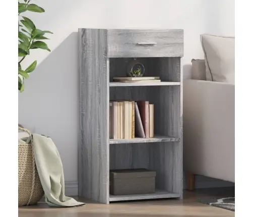 Plaukts, Pelēka Ozolkoka, 45X42,5X93 Cm, Inženierijas Koks Vidaxl Plaukts, Pelēka Ozolkoka, 45X42,5X93 Cm, Inženierijas Koks Vidaxl