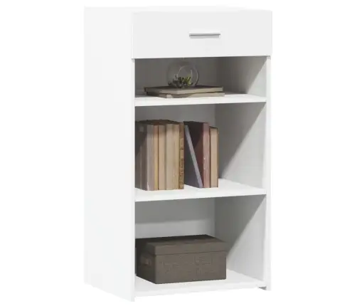 Šoninė Spintelė, Baltos Spalvos, 50X42,5X93cm Apdirbta Mediena