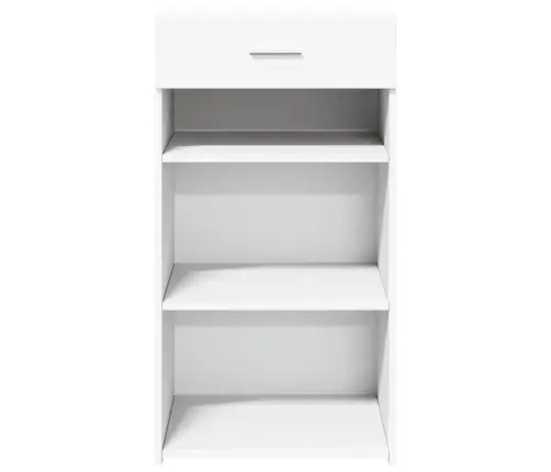 Šoninė Spintelė, Baltos Spalvos, 50X42,5X93cm Apdirbta Mediena