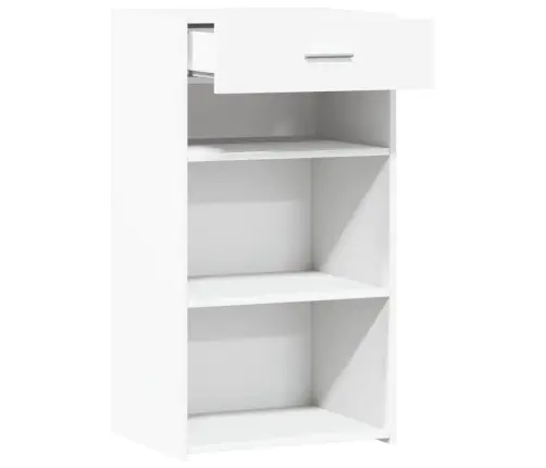 Šoninė Spintelė, Baltos Spalvos, 50X42,5X93cm Apdirbta Mediena