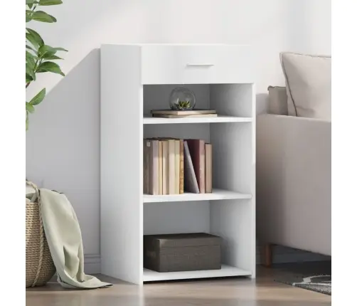 Šoninė Spintelė, Baltos Spalvos, 50X42,5X93cm Apdirbta Mediena