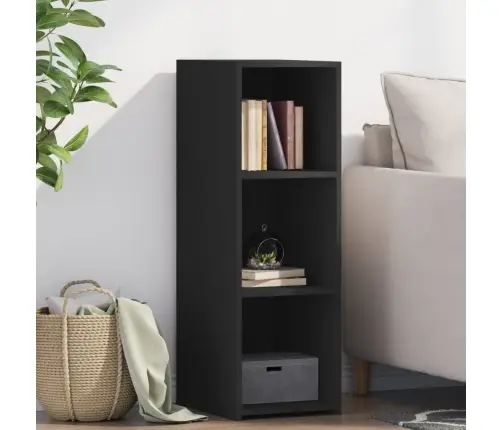 Kumode, Melna, 30X41X93 Cm, Inženierijas Koks, Melns Vidaxl