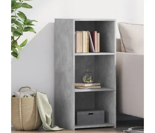 Plaukts, Betona Pelēks, 40X41X93 Cm, Inženierijas Koks Vidaxl