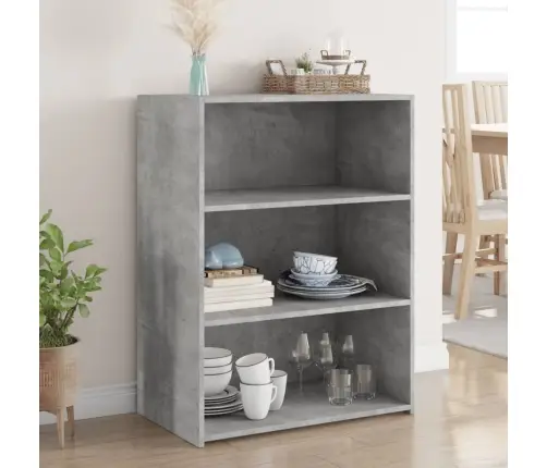 Puhvetkapp, Betoonhall, 70 X 41 X 93 cm Tehispuit