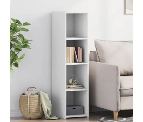 Augstais Skapītis, Balts, 30X41X124 Cm, Inženierijas Koks Vidaxl