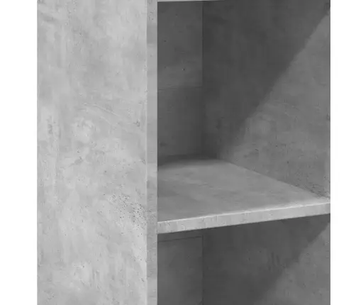 Augstais Skapītis Betona Pelēks 40X41X124 Cm Inženierijas Koks Vidaxl