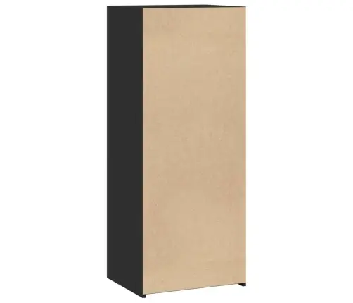 Augstais Skapītis, Melns, 50X41X124 Cm, Inženierijas Koks Vidaxl