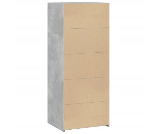 Kõrge Kapp, Betoonhall, 50X41X124 cm Tehispuit
