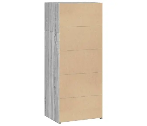 Augstais Skapītis, Pelēka Ozola, 50X41X124Cm, Inženierijas Koks Vidaxl Augstais Skapītis, Pelēka Ozola, 50X41X124Cm, Inženierijas Koks Vidaxl