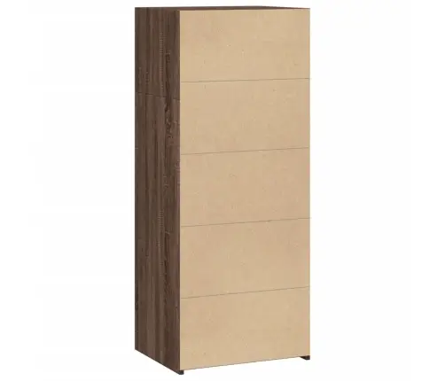 Augstais Skapītis, Brūna Ozola, 50X41X124 Cm, Inženierijas Koks Vidaxl
