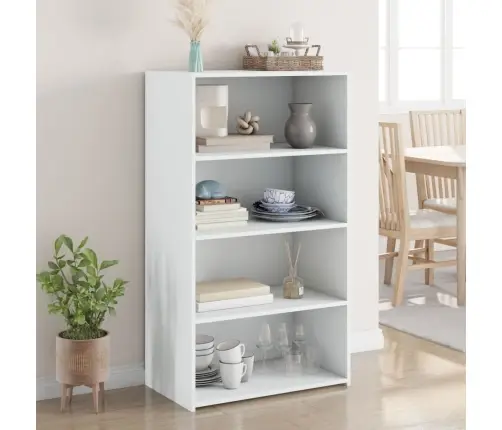 Kõrge Kapp, Valge, 70X41X124 cm Tehispuit