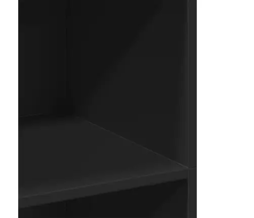 Komoda, Juodos Spalvos, 70X41X124cm Apdirbta Mediena